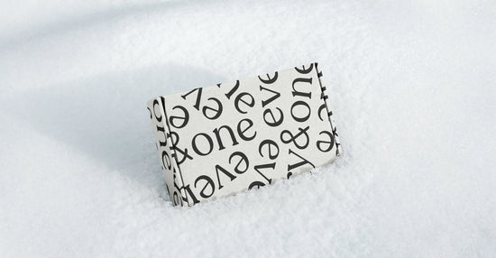 every&one multi tasking cream packaging in snow